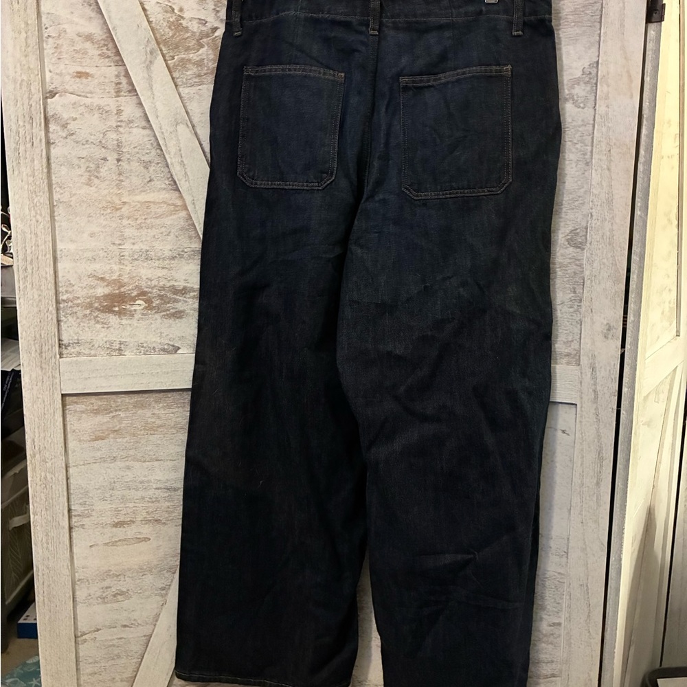 Old Navy Women's Dark Blue Baggy wide leg  Jeans
